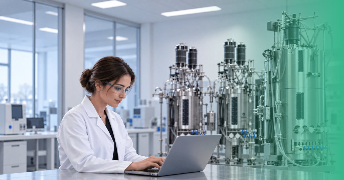 From weeks to minutes: Automating Experiment Design with AI for Bioprocessing Scale-Up image